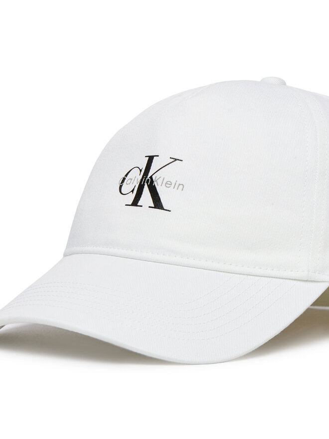 Calvin Klein Cap Calvin Klein Monologo Printed Baseball Cap LV04K5027G Weiß