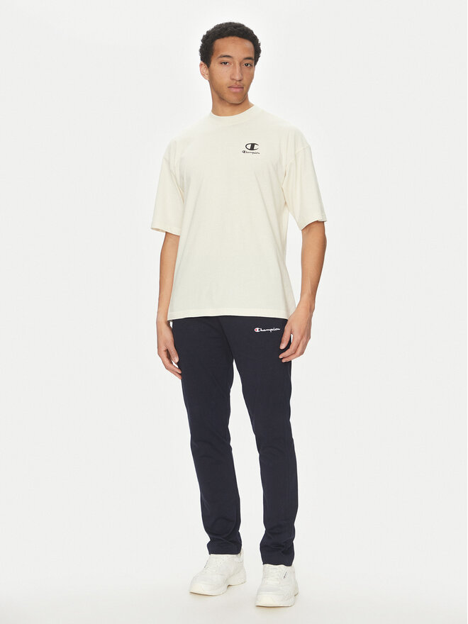 Champion Champion Marškinėliai 221257 Écru Regular Fit