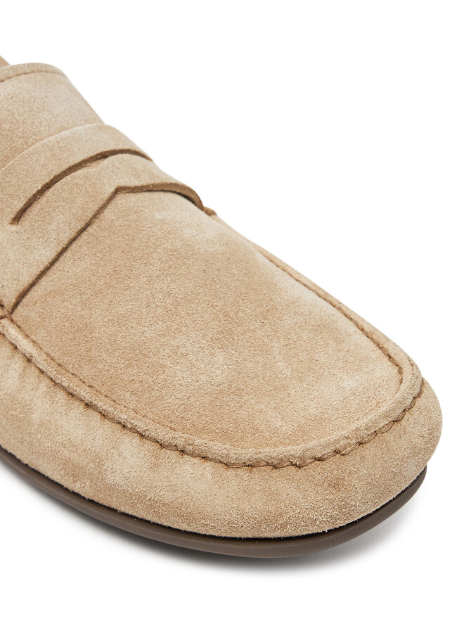 Tommy Hilfiger Mokaszin Tommy Hilfiger Casual Hilfiger Suede Driver FM0FM04998 Bézs