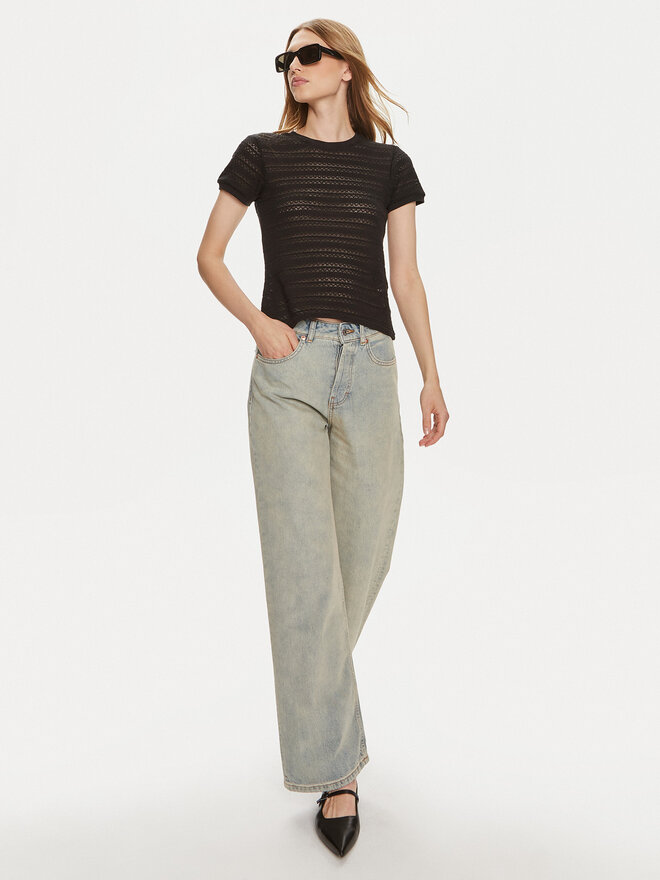 Pieces Pieces Marškinėliai Agda 17148867 Juoda Loose Fit
