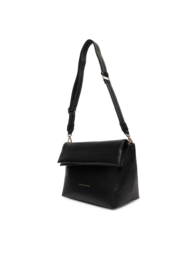 Tommy Hilfiger Τσάντα Tommy Hilfiger Th Logotape AW0AW17692 Μαύρο