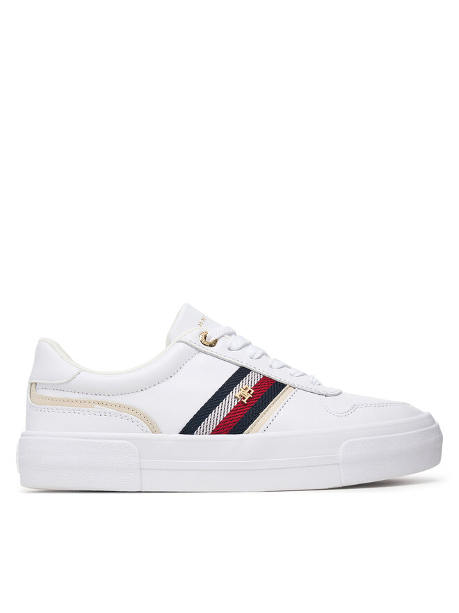 Tommy Hilfiger Sneakers Tommy Hilfiger Th Platform Vulc Leather FW0FW09603 Weiß