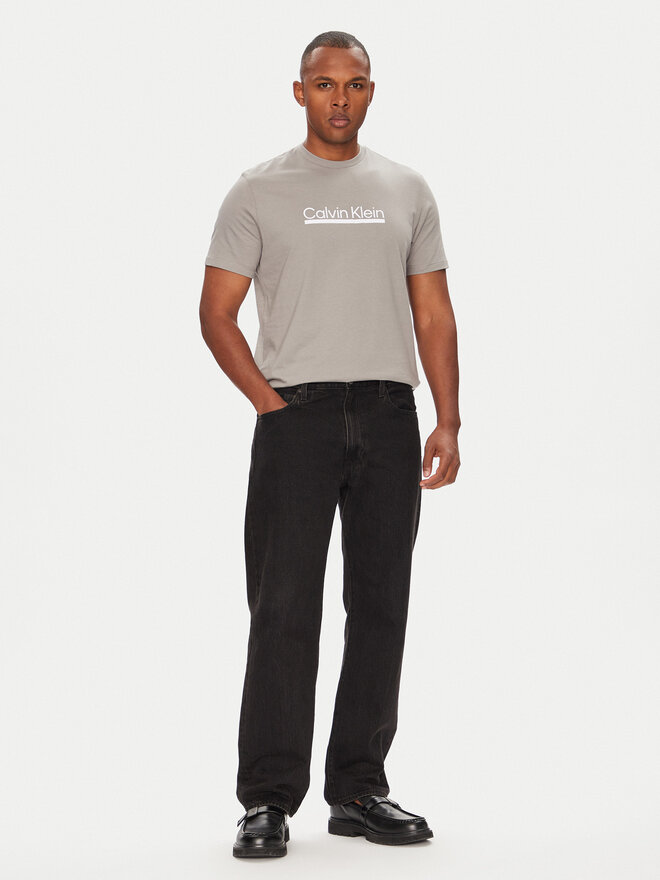 Calvin Klein Calvin Klein Футболка Outline Tape Graphic LV04RC852G Сірий Regular Fit