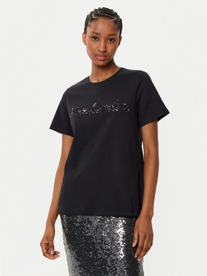 Weekend Max Mara Weekend Max Mara Marškinėliai Vello 2515971051 Juoda Regular Fit
