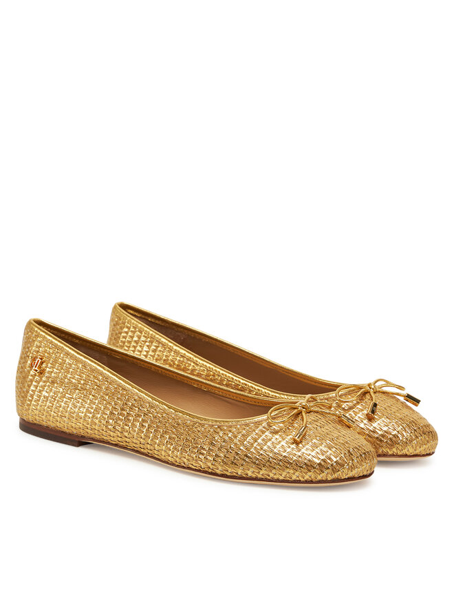 LAUREN RALPH LAUREN Baleriny LAUREN RALPH LAUREN 802956767001 Złoty