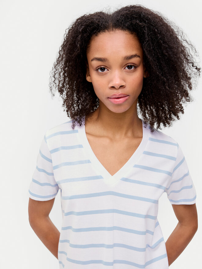 JJXX JJXX Camiseta Annie 12257577 Azul Regular Fit