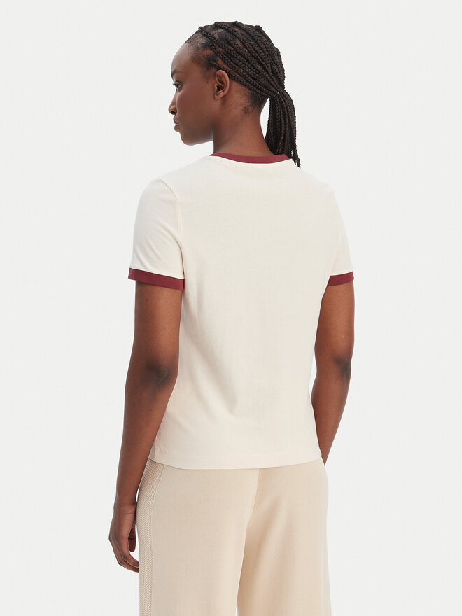 Guess Guess T-Shirt V6GI05 K2966 Écru Regular Fit