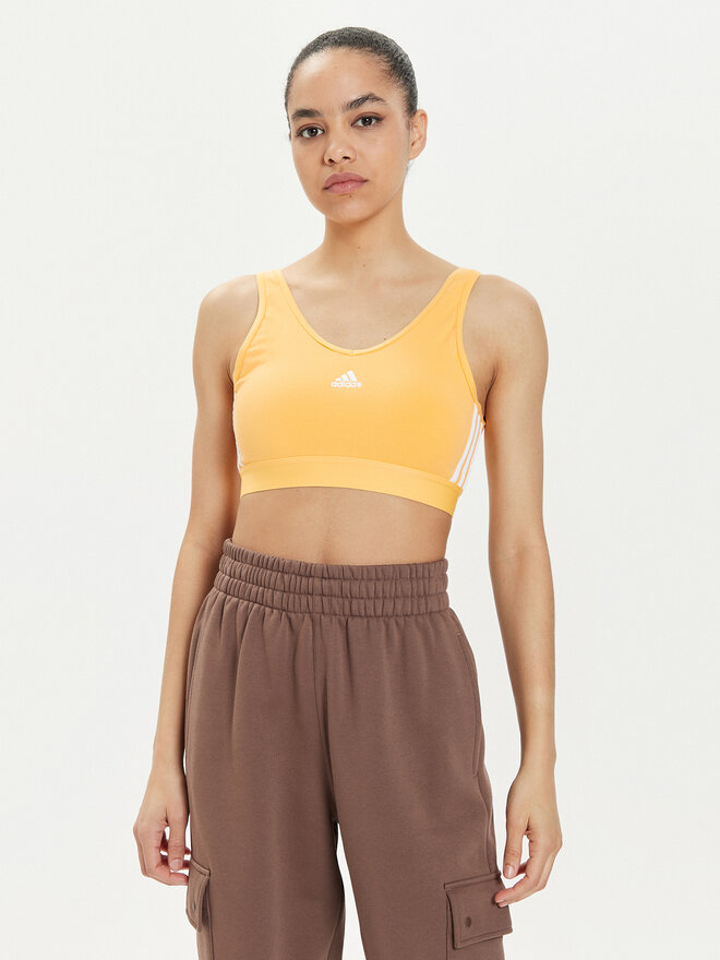 adidas adidas Felső Essentials 3-Stripes IR6110 Sárga Slim Fit