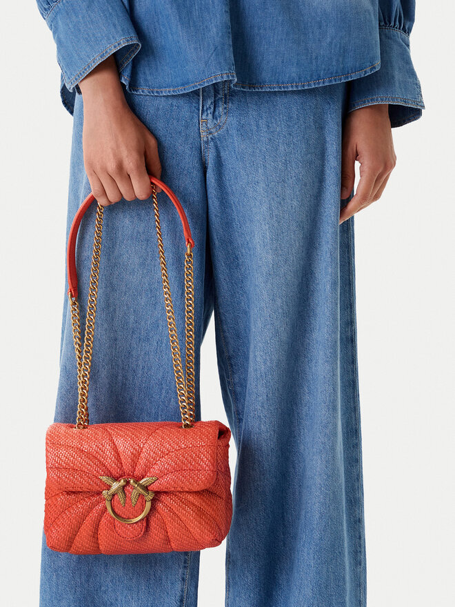 PINKO Kabelka PINKO Love Puff Mini PE 25 PLTT 100039 A2C8 Oranžová