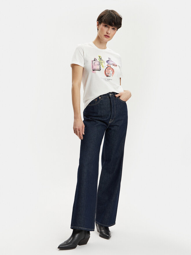 ONLY ONLY Marškinėliai Pretty 15316596 Balta Regular Fit