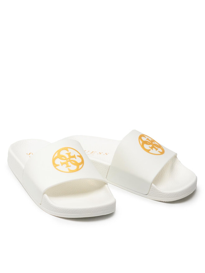 Guess Шльопанці Guess 4G Logo Beach Slippers E2GZ01 BB00F Білий