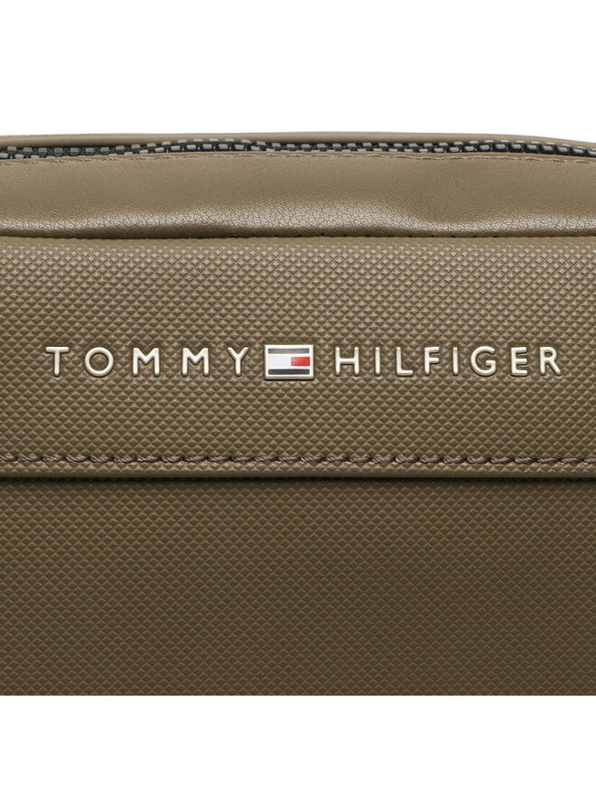 Tommy Hilfiger Umhängetasche Tommy Hilfiger Th Pique Pu Mini Reporter AM0AM11312 Khakifarben