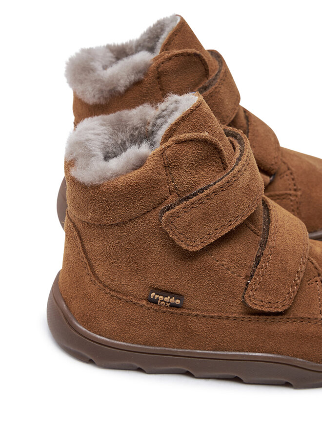 Froddo Μπότες Froddo Zeru Tex Furry Barefoot G2110149-2 S Καφέ
