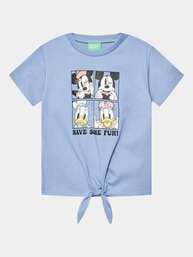 United Colors Of Benetton United Colors Of Benetton Marškinėliai 3096G10B1 Mėlyna Regular Fit