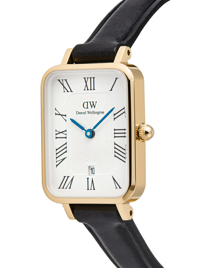 Daniel Wellington Karóra Daniel Wellington Quadro Roman Numerals Date DW00100865 Fekete