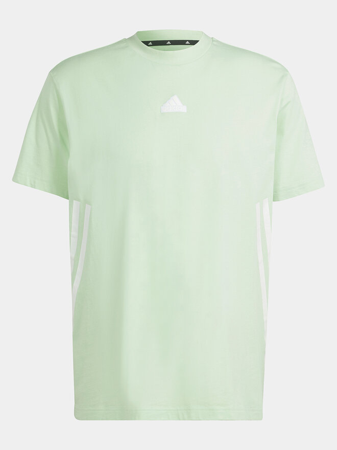 adidas adidas Marškinėliai Future Icons 3-Stripes IR9169 Žalia Loose Fit