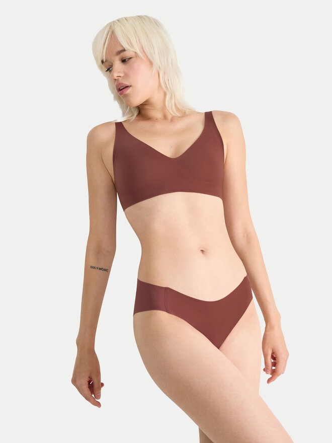 Sloggi Sloggi Klassischer Damenslip Zero Feel 10217838 Braun