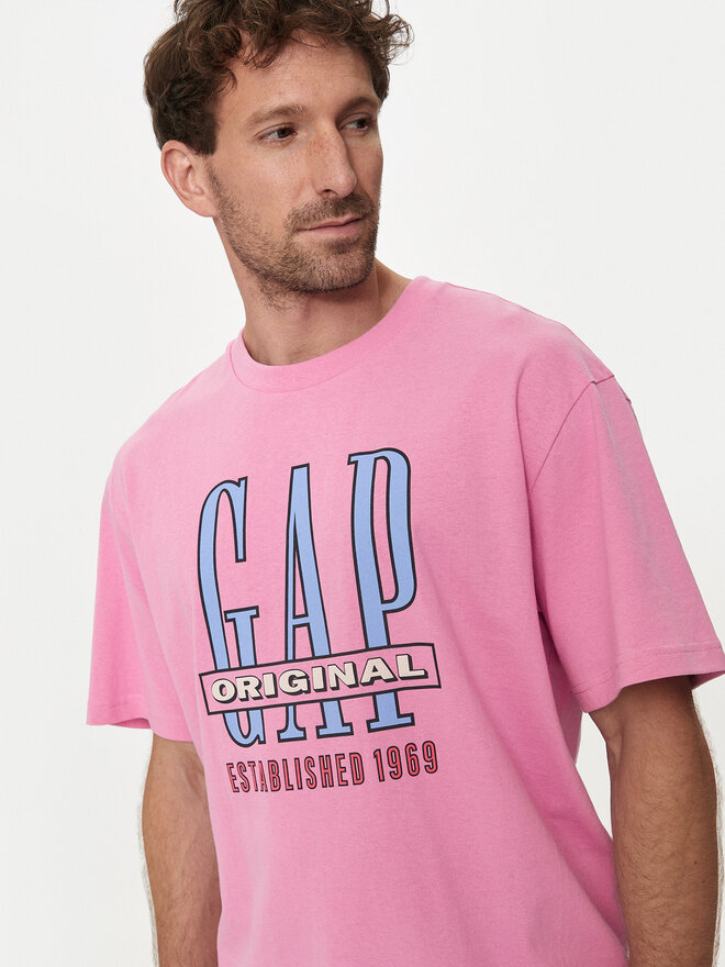 Gap Gap Póló 664006-05 Rózsaszín Regular Fit