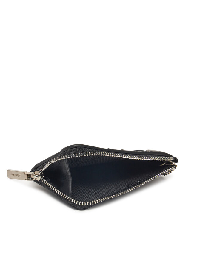 Calvin Klein Kulcstartó Calvin Klein Ck Woven Zip Around Cardholder K60K612954 Fekete