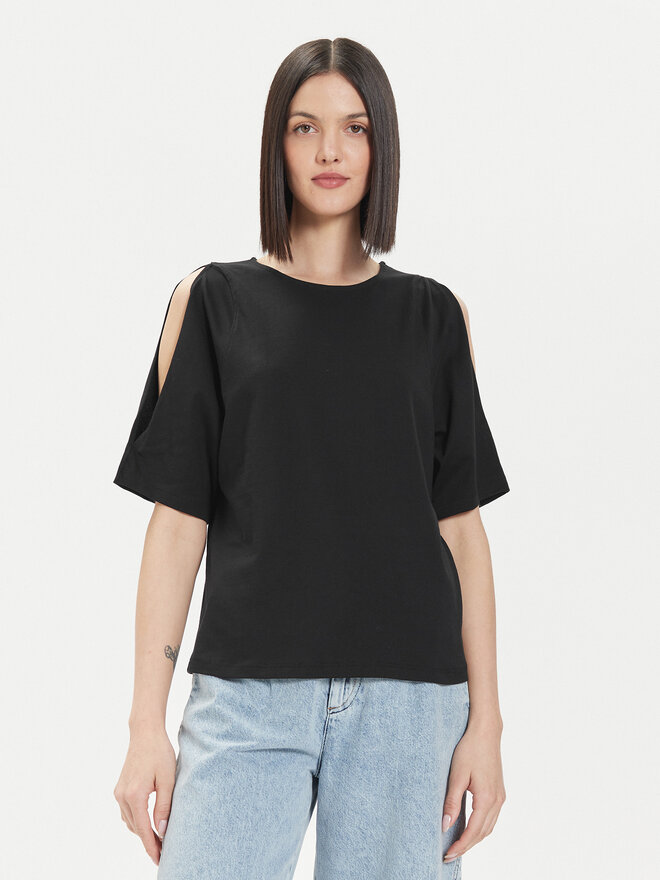 United Colors Of Benetton United Colors Of Benetton T-Shirt 3BL0D1078 Μαύρο Regular Fit