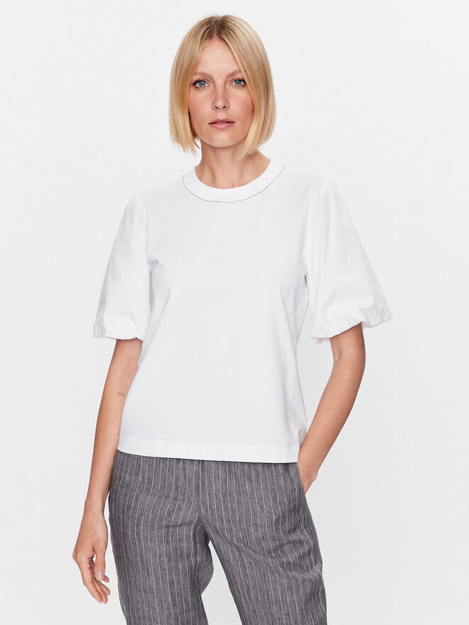 Peserico Peserico T-Shirt S06654J0 Weiß Regular Fit
