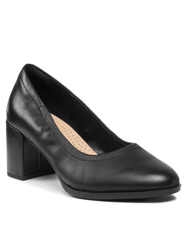 Clarks Pantofi pumps Clarks Freva 55 Court 261709644 Negru