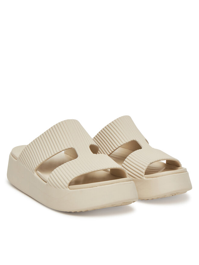 Crocs Şlapi Crocs Getaway Groove Platform HStrap 210701 Bej