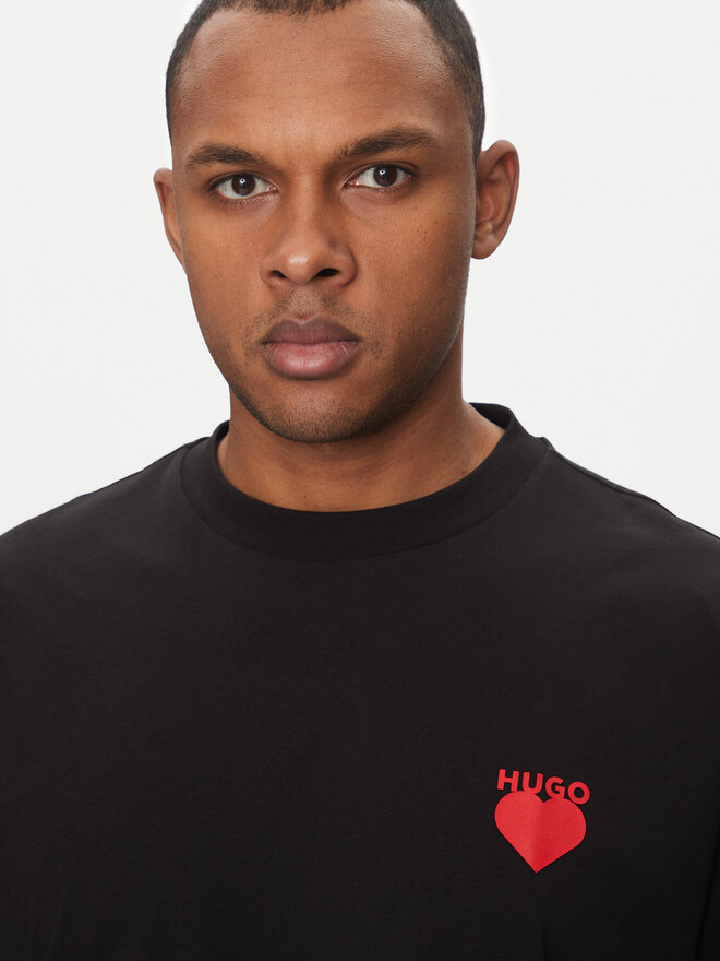 HUGO HUGO T-Shirt Dewdam 50530557 Schwarz Relaxed Fit