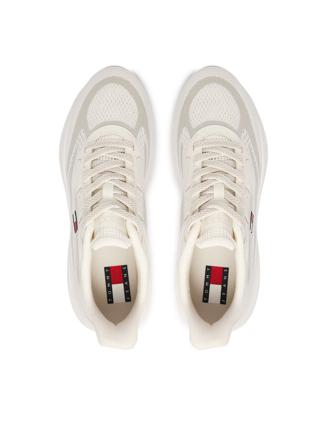 Tommy Jeans Sneakers Tommy Jeans Runner Knitted EM0EM01713 Écru