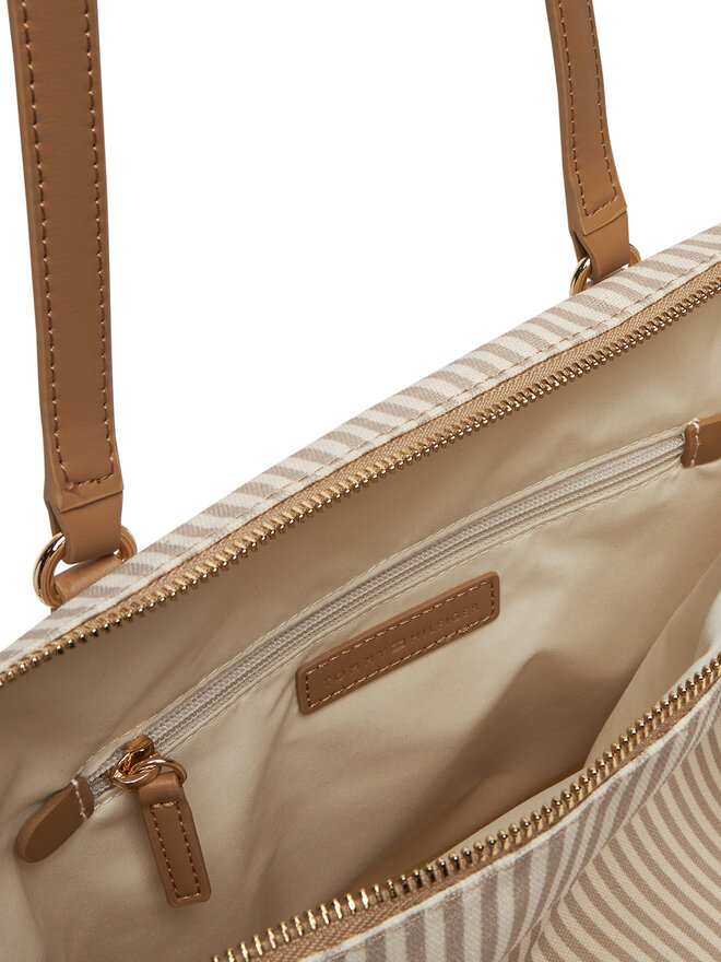 Tommy Hilfiger Torebka Tommy Hilfiger Poppy Summer Tote AW0AW17203 Beżowy