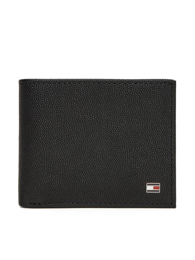 Tommy Hilfiger Veľká pánska peňaženka Tommy Hilfiger Th Flag Mini Cc Wallet AM0AM13518 Čierna