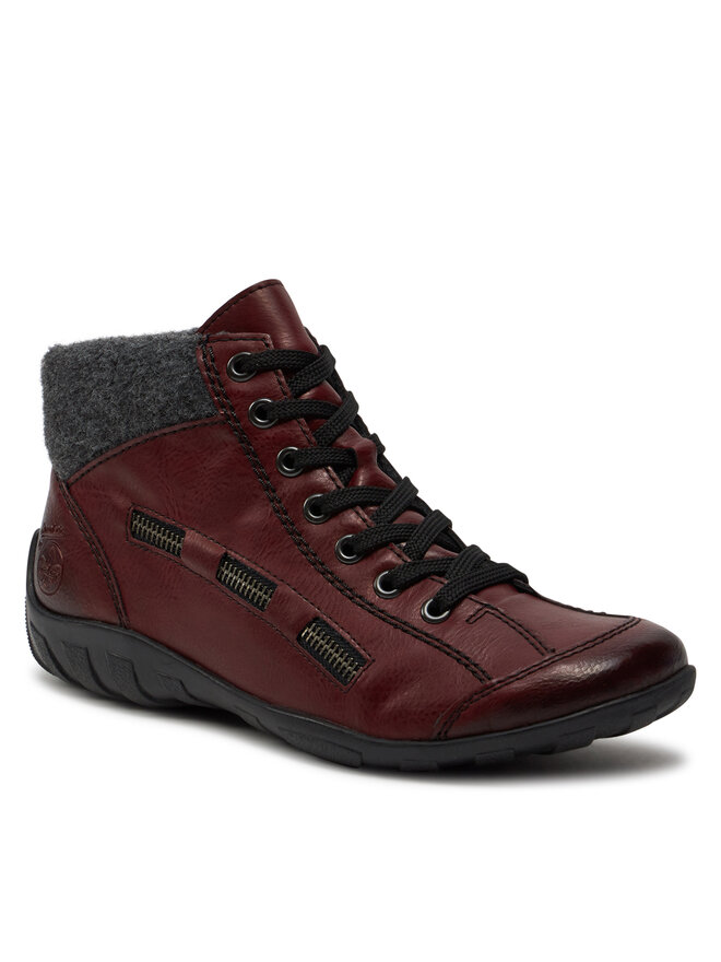 Rieker Schnürschuhe Rieker L6543-35 Dunkelrot