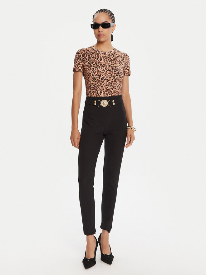 Just Cavalli Just Cavalli Camiseta 79PAHE07 CJ112 Marrón Slim Fit