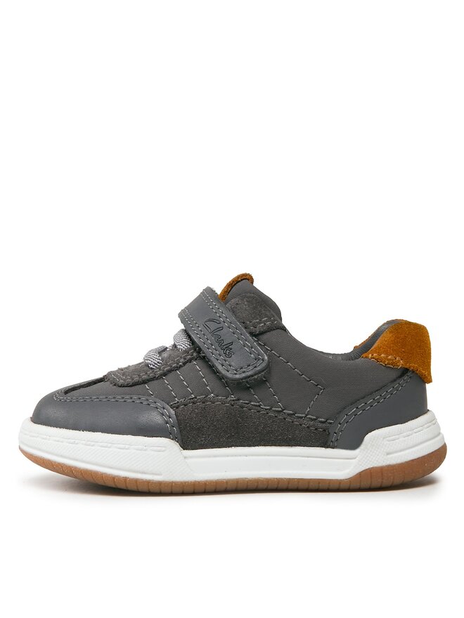 Clarks Sneakersy Clarks Fawn Family 261751286 Šedá
