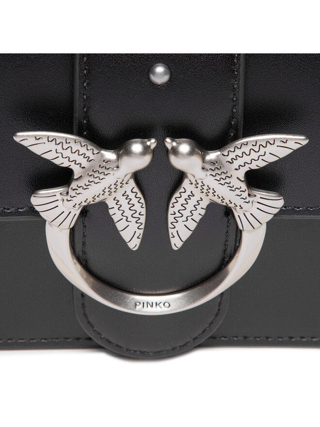 PINKO Handtasche Pinko Love Mini Icon Simply 7 Cl PE21 PLTT 1P227N Y6XU Schwarz