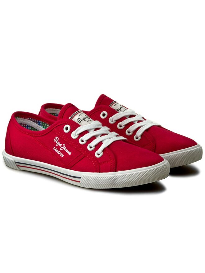 Pepe Jeans Кросівки Pepe Jeans Aberlady Basic 17 PLS30500 Червоний