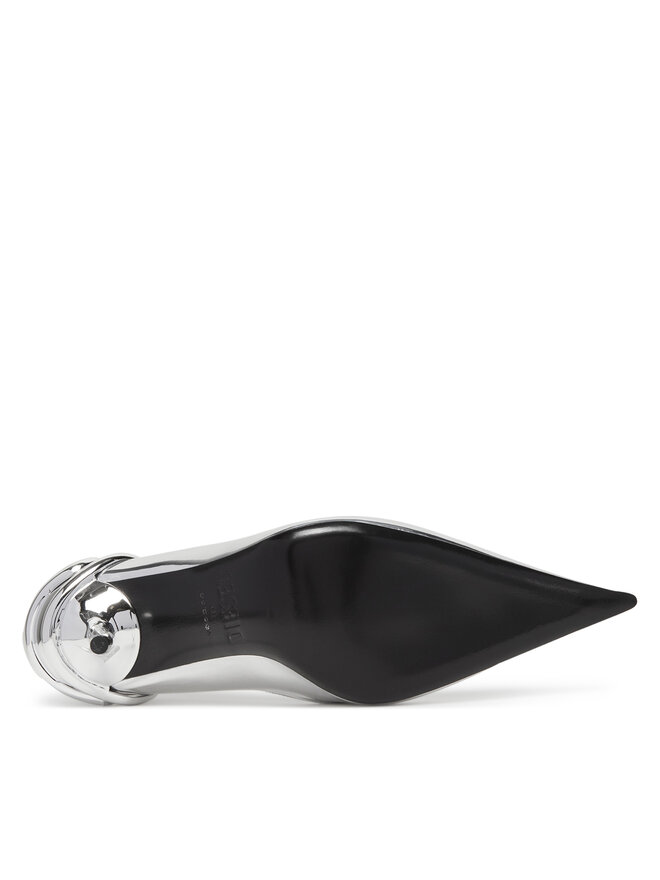 Diesel Pantofi cu toc subțire Diesel D-Ten&Half P Y03426P1660 Argintiu