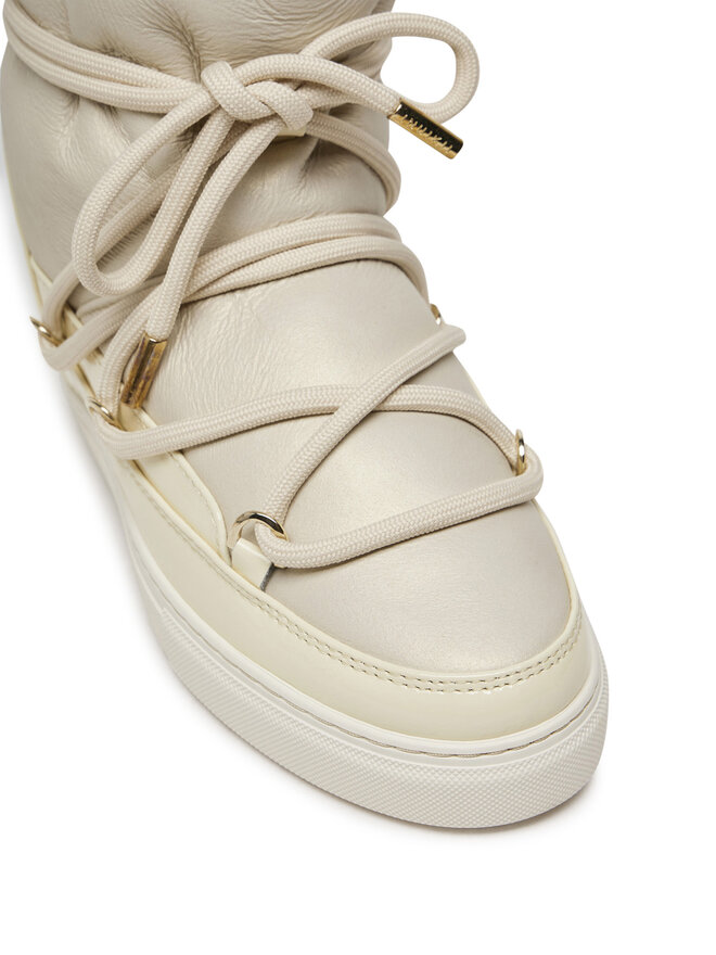 Inuikii Śniegowce Inuikii Gloss Wedge 75203-007 Écru