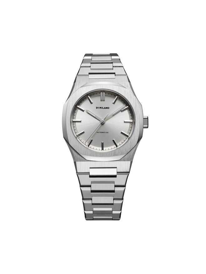 Uhr D1 Milano Antique Code Automatico ATBU01 Silberfarben eschuhe