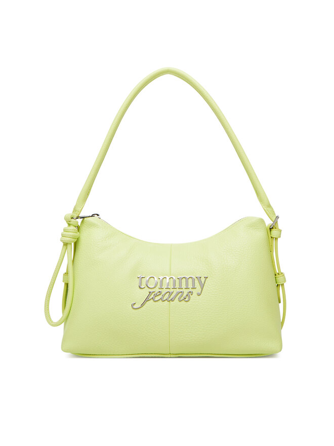 Tommy Jeans Handtasche Tommy Jeans Metal Logo Shoulder Bag AW0AW18468 Grün