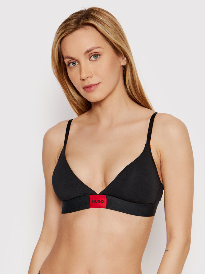 HUGO Hugo Σουτιέν Bralette Triangle Red Label 50469647 Μαύρο