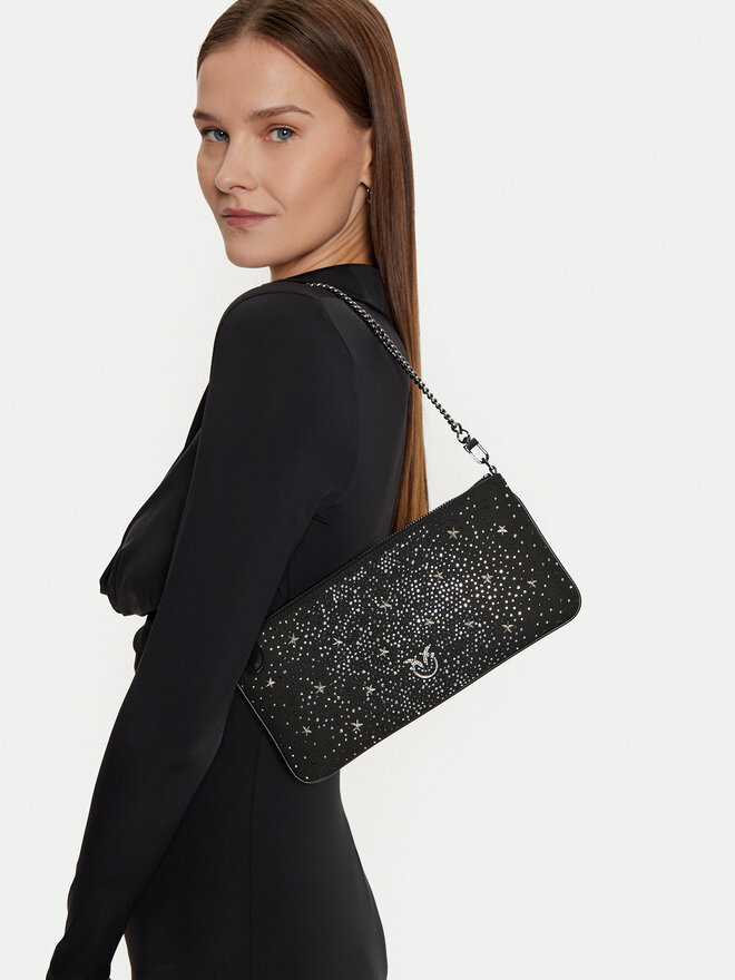 PINKO Handtasche PINKO Horizontal Flat AI 24-25 PLTT 102747 A20F Schwarz