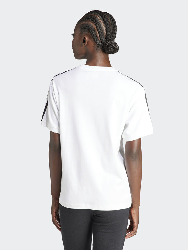 adidas adidas Marškinėliai 3-Stripes IR8051 Balta Regular Fit