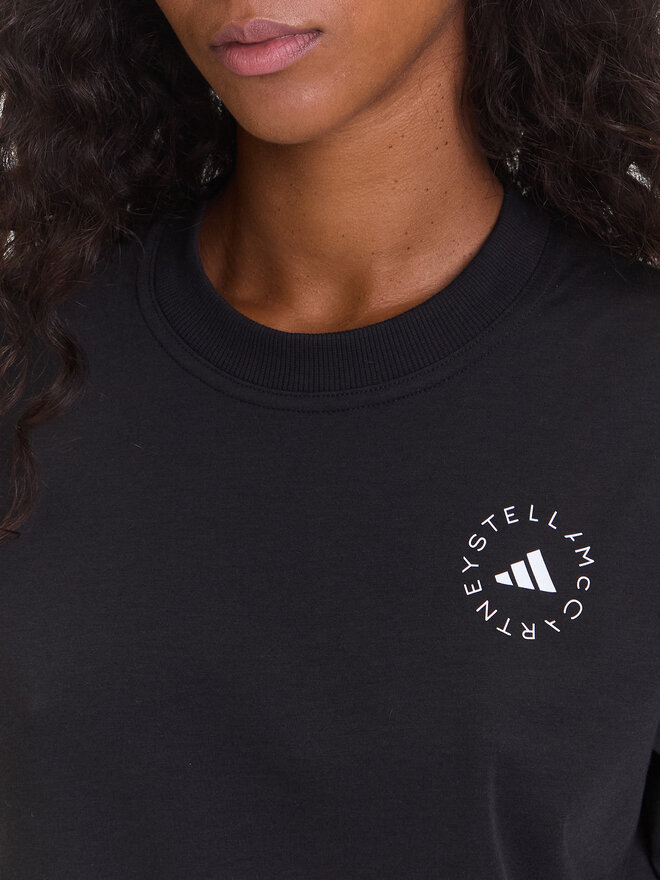 adidas by Stella McCartney adidas by Stella McCartney Футболка True Casuals HR9170 Чорний Regular Fit