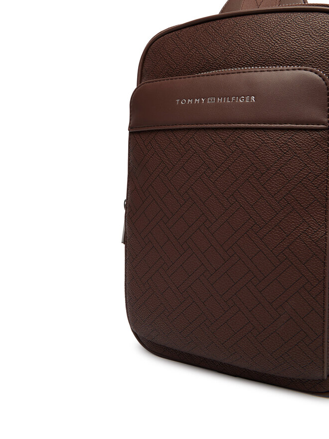 Tommy Hilfiger Umhängetasche Tommy Hilfiger Th Flag Monogram Sling Pack AM0AM14140 Braun