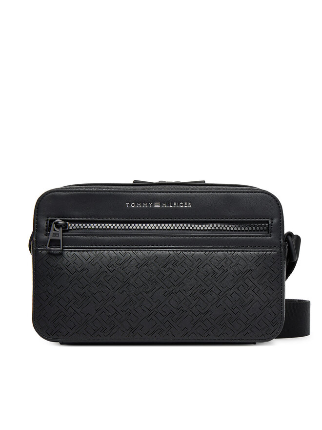 Tommy Hilfiger Τσαντάκι Tommy Hilfiger Th Monogram Ew Reporter AM0AM13837 Μαύρο