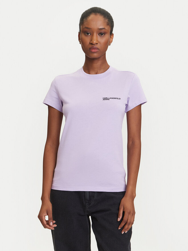 Karl Lagerfeld Jeans Karl Lagerfeld Jeans Camiseta A1W17004 Violeta Slim Fit