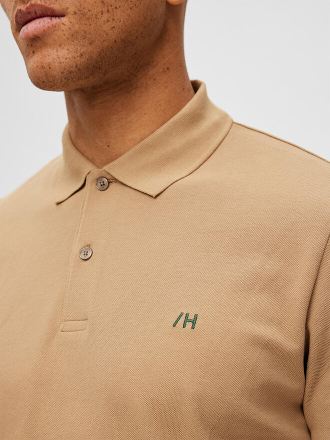 Selected Homme Selected Homme Polo 16087839 Μπεζ Regular Fit