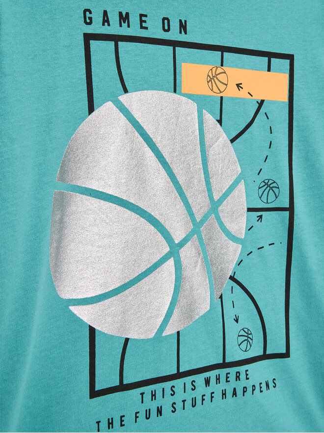 Coccodrillo Coccodrillo T-Shirt WC2143202GOI Τυρκουάζ Regular Fit