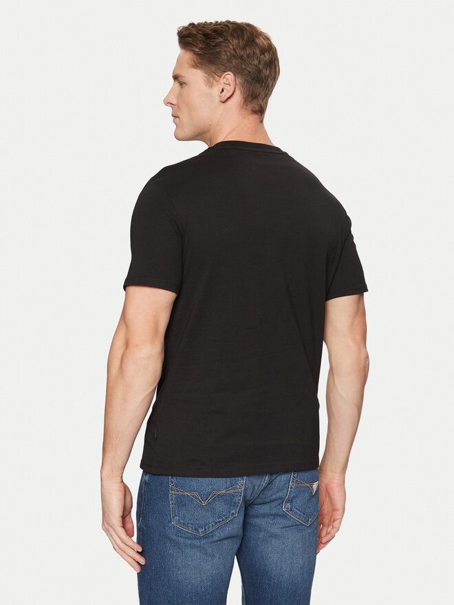 Guess Jeans Guess Jeans Marškinėliai M5RI80 K8HM0 Juoda Slim Fit